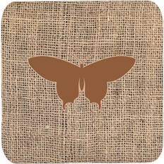 Brown Coasters CoolCookware Butterfly Burlap Set Coaster