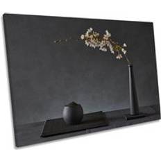 CanvasGeeks Prunus Avium Still Life Vase Floral Framed Art