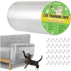 Lewondr Anti-Scratch Cat Scratching Deterrent Tape, 7.87x118 Scratch Cat Scratch Training Tape