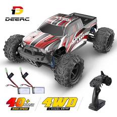 Deerc RC Cars 9300 High Speed Remote Control Car for Kids Adults 1:18 Scale 25 MPH 4WD Off Road Monster Trucks, 2.4GHz All Terrain Toy Trucks with