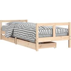 Barnsängar vidaXL Sängram För Barnsäng Med Lådor 80 x 200 cm