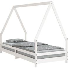Barnsängar vidaXL Sängram För Barnsäng Vit 80 x 200 cm