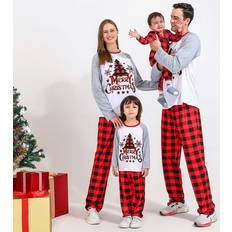 Unisex Pajamas Popvcly Family Christmas Pajamas Matching Sets Xmas Matching Pjs for Adults Kids Holiday Home Xmas Family Sleepwear Set