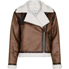 Neo noir teddy jacket Neo Noir Sadie Teddy Jacket - Brown