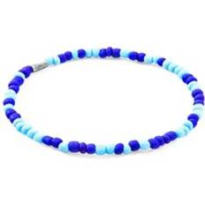 Jack Silver and Glass SKINNY Bracelet Blue 21cm
