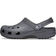 Grey - Woman Clogs Crocs Unisex-Adult classic Sparkly Metallic and glitter Shoes for Women, Black, Women8 Men