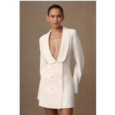 WNT Trinity Crepe Blazer Dress - White