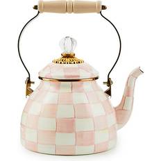 Mackenzie-Childs Rosy Check Tea Kettle 2 Quart