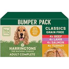 Harringtons Grain Free Hypoallergenic Wet Dog Food Classics Pack 16x400g