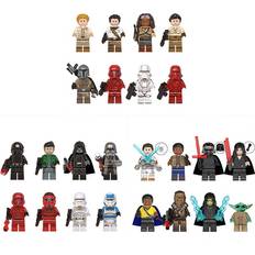 Govee 24PCS Star Wars Yoda Building Blocks Chewbacca Children's Educational Assembled Toys Fit Lego