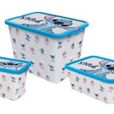 Storage Boxes Stitch Set of 3 Storage Boxes Multicoloured