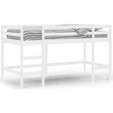 vidaXL white, 80 200 Loft Bed with Ladder Children Bunk Bed Solid Pine