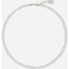 Oro Bianco Collane Dolce & Gabbana Twisted Wire Chain Necklace White Gold