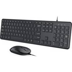 Keyboards DIGIGUARD Wired Keyboard and Mouse Combo, USB Wired Ultra Thin Mouse with Number Pad 7/8/10.