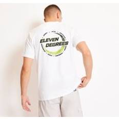 11 Degrees City Circle Graphic T-Shirt White Limeade