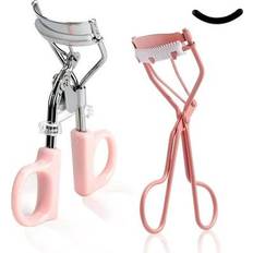 Eyelash Curlers TOCOLES 2Pcs Eyelash Curlers 2 Colors Stainless Steel Lash Curler Tweezerman Eyelash Curlers Fit All Eye Shapes for Girls Lady Daily Make-up Party