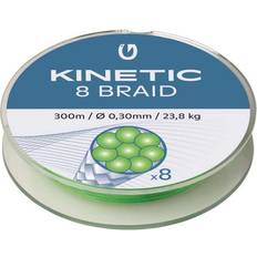 Kinetic Fiskeliner Kinetic 8 Braid Fluo Green 300m