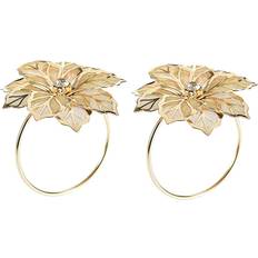 Gold Napkin Rings Tlily 12Pack Gold Napkin Ring
