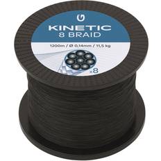 Fiskeutrustning Kinetic 8 Braid flätlina fluo green 0.140 mm x 1200 [11.5 kg]