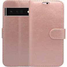 Google Pixel 6 Pro Wallet Cases GANGXUN Rose Gold For Google Pixel 6 Pro Case Wallet Flip PU Leather Kickstand Card Holder Phone Cover