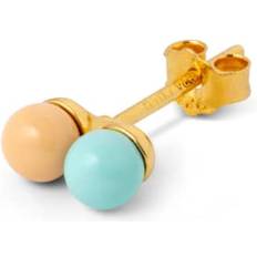 LULU Copenhagen Mint Dessert Mist Enamel Ball Sterling Silver Ear Stud
