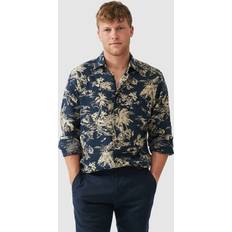 RODD & GUNN Livingstone Linen Long Sleeve Shirt, Midnight Sand