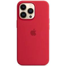 Red Apple Silicone Case with MagSafe for Apple iPhone 13