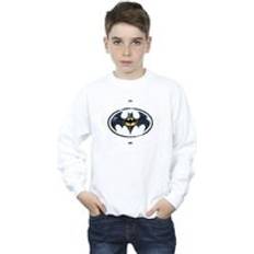 White Sweatshirts DC Comics The Flash Batman Metal Logo Sweatshirt White 7-8 Years