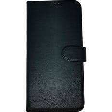 Compatible With iPhone 14Pro/15Pro Luxury PU Leather Flip Wallet Case Black