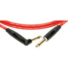 Klotz KIK Instr.Cable straight-angled metal jack red 6m