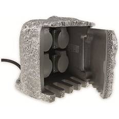 CHILITEC garten-steckdose stone, 4-fach, ip44, 16 a, 250 v