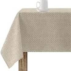 Hemtextil Belum Fläckfri Resinduk Plumeti Vit 150 x 150 cm Bordsduk Beige, Vit