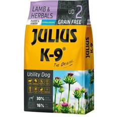Julius-K9 Hundar - Hundfoder Husdjur Julius-K9 K-9 Valp & Junior Med Lamm & Örter 2 x 10 kg