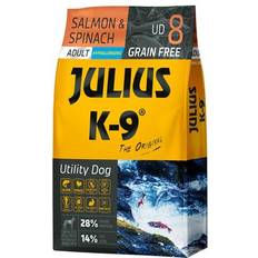 Julius-K9 Hundar - Hundfoder Husdjur Julius-K9 Adult Lax Och Spenat 2 x 10 kg