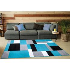 Carpets & Rugs Ivy Bronx Anastacia Teal/Black