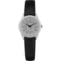 Watches Jardine Silver/Black Macalester Scots Medallion Leather Wristwatch