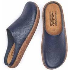 Moshulu 'Pevensey' Unlined Leather Clogs Indigo