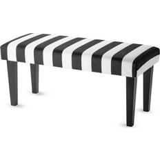 Black Settee Benches Ebern Designs Franchesca Upholstered Settee Bench