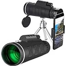 Binoculars & Telescopes Noaled 40x60 Monocular Telescope, Waterproof Monocular BAK4 Prism Monocular Scope with Holder & Tripod for Watching Wildlife Scenery Hiking Camping