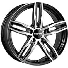 17" Car Rims Carmani CARMANI 14 Paul black polish 7,5x17 ET45 5.00x114 Hub Bore 72.60 mm Alu felgen