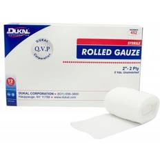 First Aid Dukal Fluff Bandage Roll Cotton 2-Ply 2 X 5 Yard Roll Shape Sterile Case of 96