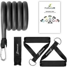 Resistance Bands ProsourceFit Single Stackable Resistance Bands with Door Anchor and Exercise Guide 5-50 lb