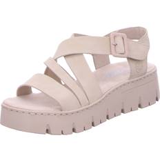 Rieker Damen Sandaletten Rieker Klassische Sandalen beige