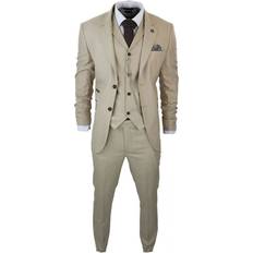 White Suits Truclothing Piece Prince Of Wales Check Suit Cream 44R