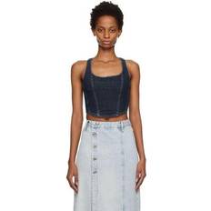 Ksubi Women Tops Ksubi Indigo Obscura Bustier Tank Top