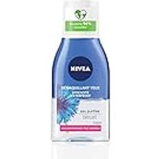 Nivea Blåklint Double Action Eye Makeup Remover 1 x 125 ml renat vatten berikad ansiktsrengöring, ansiktsbehandling för kvinnor för alla hudtyper, reseformat