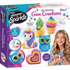 Cra-Z-Arts Shimmer ‘n Sparkle: 3D Crystal Gem Creations DIY Collectible Kit Kids Ages 8