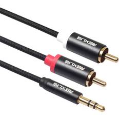 Cables Dsport 3635 3.5Mm Male To Dual Rca Gold-Plated Plug Rca