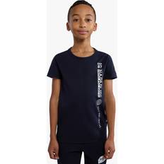 Napapijri Kids' Hudson Graphic Logo Short Sleeve T-Shirt, Navy