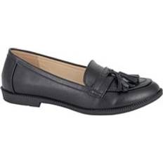 Matte Tassel Loafers Black
